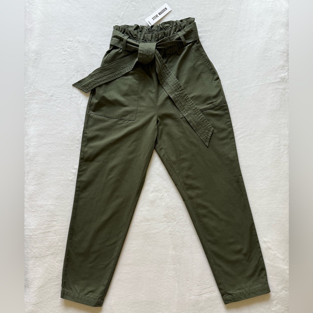 NEW Steve Madden Deep Olive High Waisted Pants for $55 or BETTER OFFER
